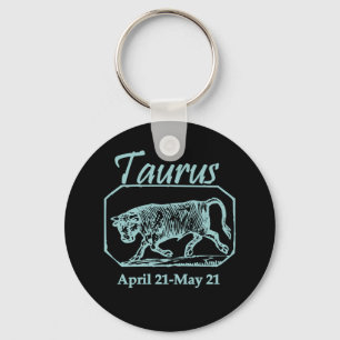Taurus Blauwgroen Sleutelhanger