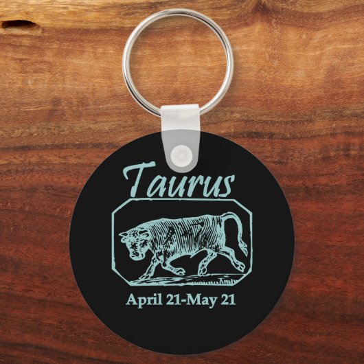 Taurus Blauwgroen Sleutelhanger (Voorkant)