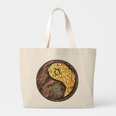 Taurus & Brandweerhond Grote Tote Bag (Achterkant)