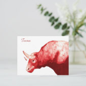 Taurus Briefkaart (Staand voorkant)