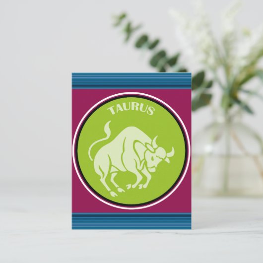 Taurus Briefkaart (Staand voorkant)