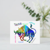 Taurus Briefkaart (Staand voorkant)