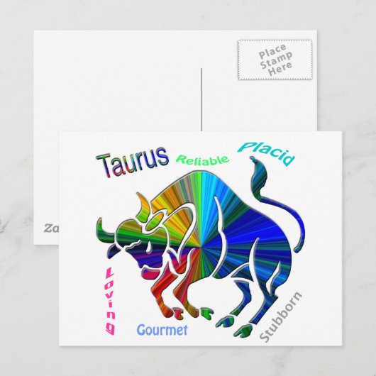 Taurus Briefkaart (Voorkant / Achterkant)