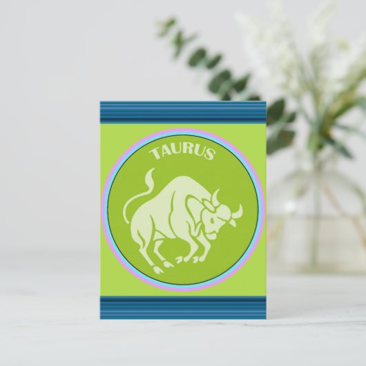 Taurus Briefkaart (Staand voorkant)