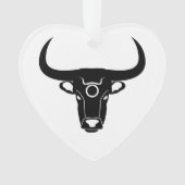 taurus bull astrology zodiahoroscoop symbool ornament (voorkant)