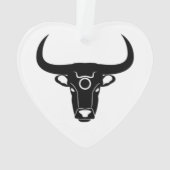 taurus bull astrology zodiahoroscoop symbool ornament (achterkant)