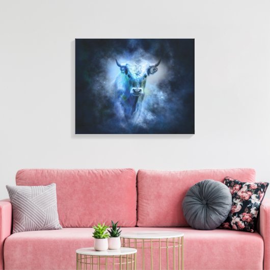 Taurus Bull Canvas Afdruk (Insitu (Woonkamer))