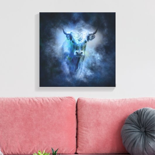 Taurus Bull Canvas Afdruk (Insitu (Woonkamer))