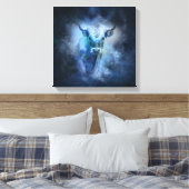 Taurus Bull Canvas Afdruk (Insitu (Slaapkamer))
