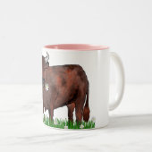  Taurus Bull en Daisies Zodiac Mok (Voorkant rechts)