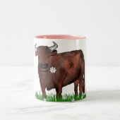  Taurus Bull en Daisies Zodiac Mok (Center)