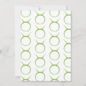 TAURUS Bull Green Astrology Zodiac Baby shower Kaart (Achterkant)