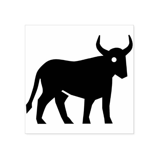 taurus bull kunststempel rubberstempel (Afrduk)