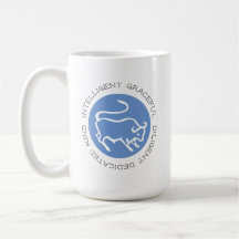 Taurus Bull Logo Zodiac Star Sign Astrology Coffee
