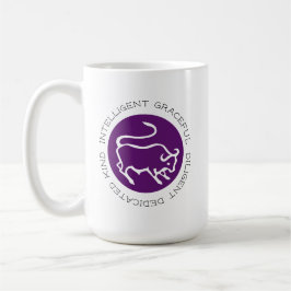 Taurus Bull Logo Zodiac Star Sign Astrology Coffee Koffiemok