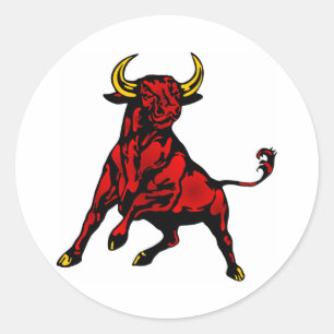 Taurus Bull Ronde Sticker