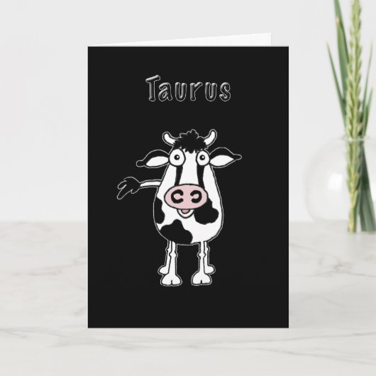 Taurus Bull Verjaardag Kaart (Voorkant)