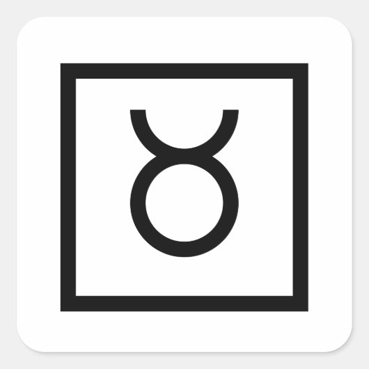 Taurus Bull Zodiac teken astrologie stickers (Voorkant)