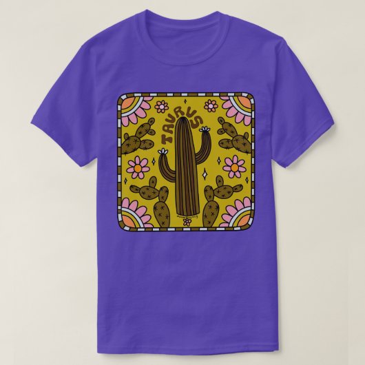 Taurus Cactus T-shirt (Design voorkant)