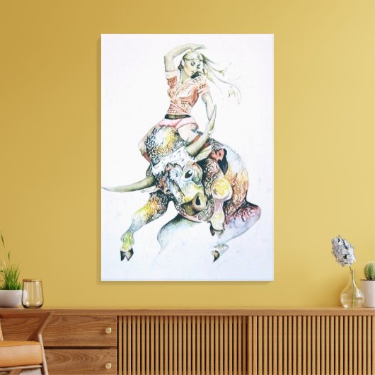 Taurus Canvas afdrukken (Insitu (Woonkamer))