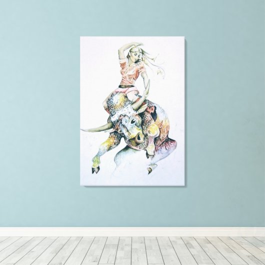 Taurus Canvas afdrukken (Insitu (Houten vloer))