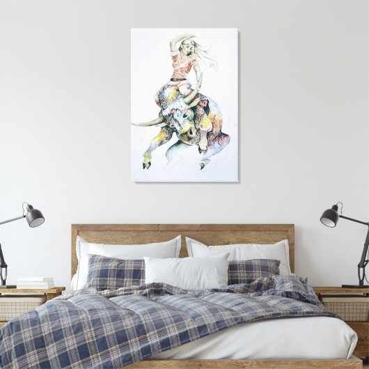 Taurus Canvas afdrukken (Insitu (Slaapkamer))