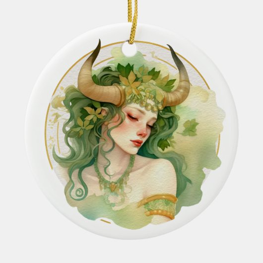 Taurus Ceramic Ornament (Voorkant)