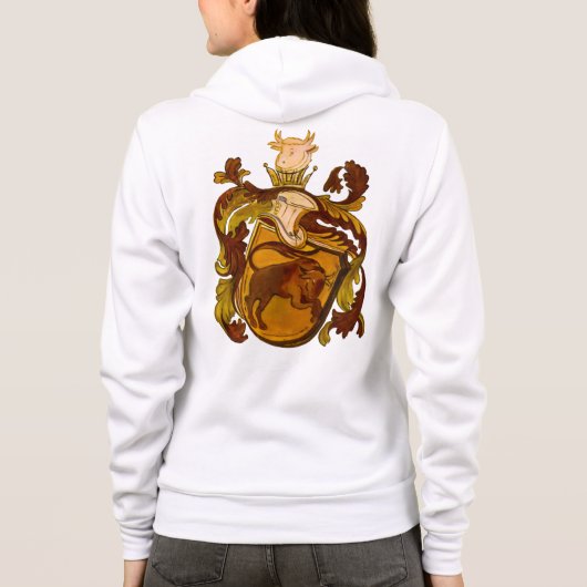 Taurus Coat of Arms Hoodie Jacket (Achterkant)