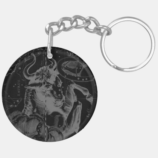  Taurus-constellatie door Hevelius Sleutelhanger (Achterkant Links)