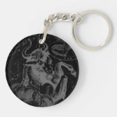  Taurus-constellatie door Hevelius Sleutelhanger (Achterkant)