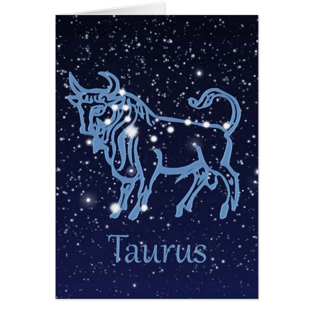 Taurus Constellation and Zodiac Sign with Stars (Voorkant)