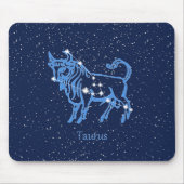 Taurus Constellation and Zodiac Sign with Stars Muismat (Voorkant)