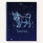 Taurus Constellation and Zodiac Sign with Stars Notitieboek (Voorkant)
