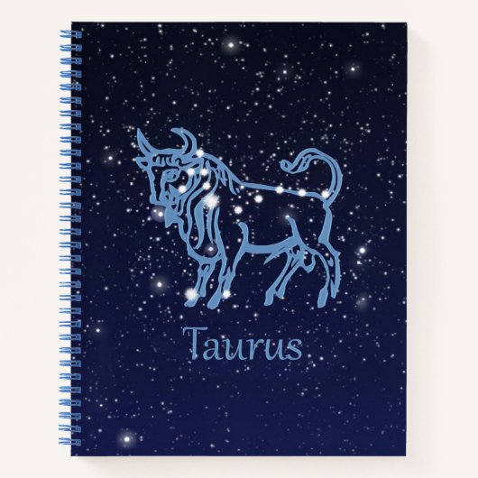 Taurus Constellation and Zodiac Sign with Stars Notitieboek (Voorkant)