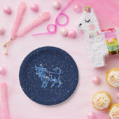Taurus Constellation and Zodiac Sign with Stars Papieren Bordje (Feest)