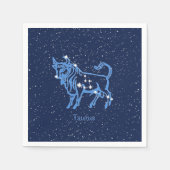 Taurus Constellation and Zodiac Sign with Stars Servet (Voorkant)