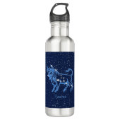 Taurus Constellation and Zodiac Sign with Stars Waterfles (Voorkant)