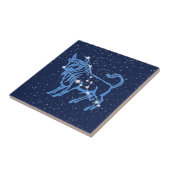 Taurus Constellation en Sun Sign with Stars Tegeltje (Zijkant)