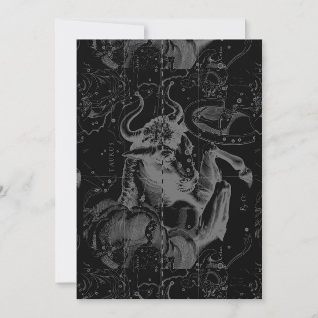 Taurus Constellation Hevelius 1690 Decor (Voorkant)