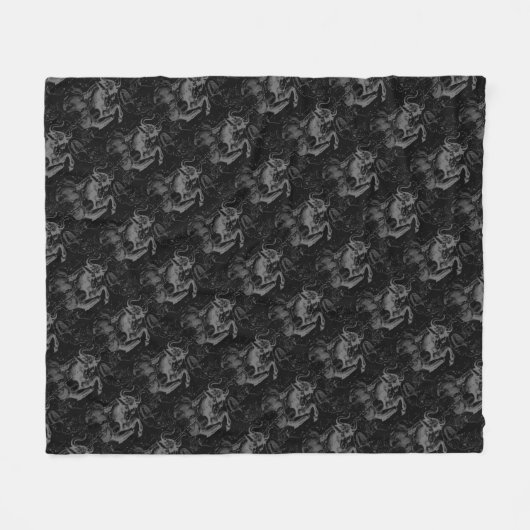 Taurus Constellation Hevelius 1690 Decor Fleece Deken (Voorkant (Horizontaal))