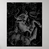 Taurus Constellation Hevelius 1690 Decor Poster (Voorkant)
