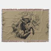 Taurus Constellation Hevelius 1690 Engraving Deken (Voorkant)