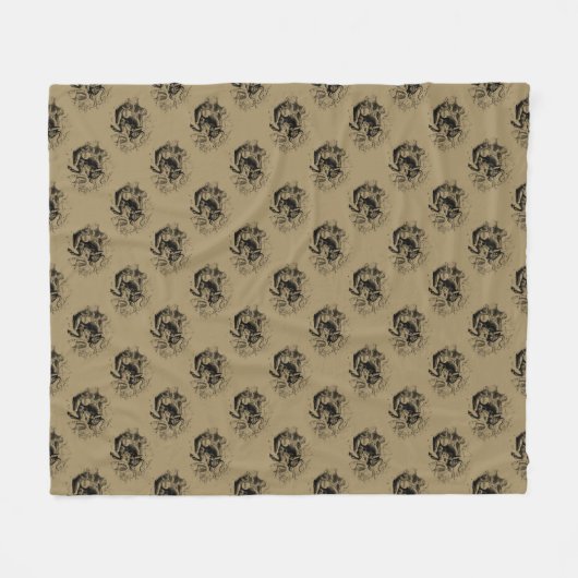 Taurus Constellation Hevelius 1690 Engraving Fleece Deken (Voorkant (Horizontaal))