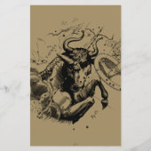 Taurus Constellation Hevelius 1690 Engraving Flyer (Voorkant)