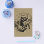 Taurus Constellation Hevelius 1690 Engraving Flyer (Enkel)