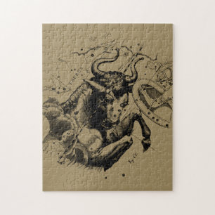 Taurus Constellation Hevelius 1690 Engraving Legpuzzel