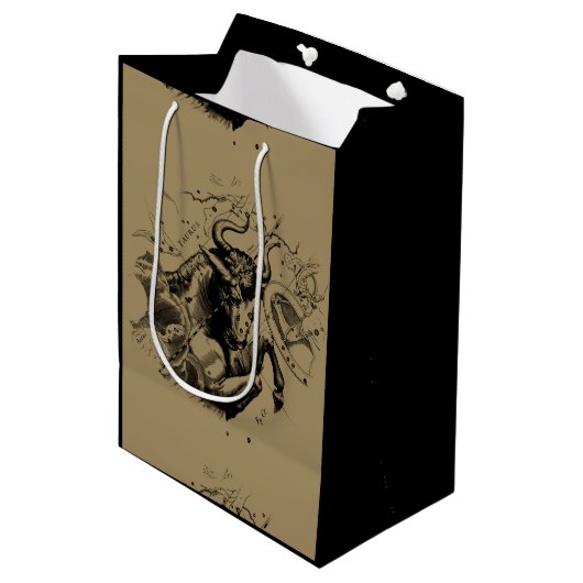 Taurus Constellation Hevelius 1690 Engraving Medium Cadeauzakje (Voorkant Gekanteld)