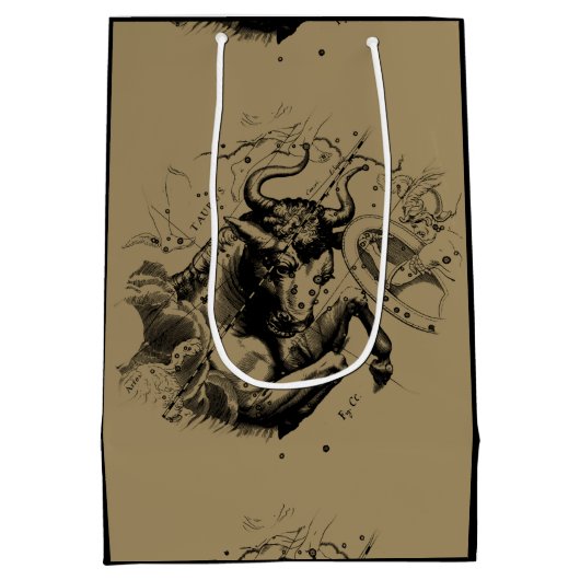 Taurus Constellation Hevelius 1690 Engraving Medium Cadeauzakje (Achterkant)