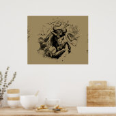 Taurus Constellation Hevelius 1690 Engraving Poster (Keuken)