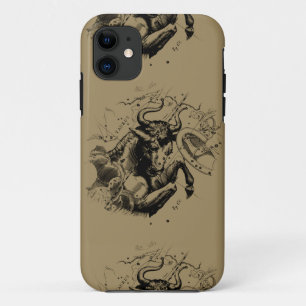 Taurus Constellation Map door Hevelius circa 1690 iPhone 11 Hoesje